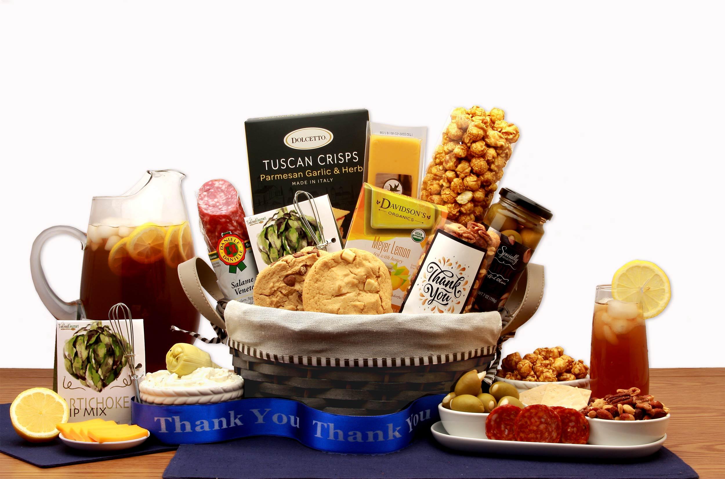 thank you gift, thank you gift basket, corporate gift basket, corporate thank you gift, thank you basket