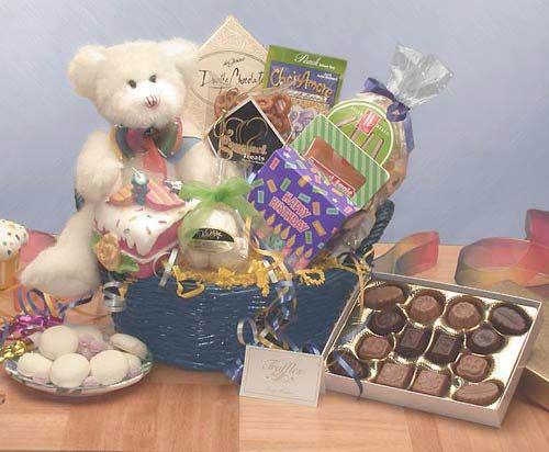 birthday gift basket, birthday basket, happy birthday basket
