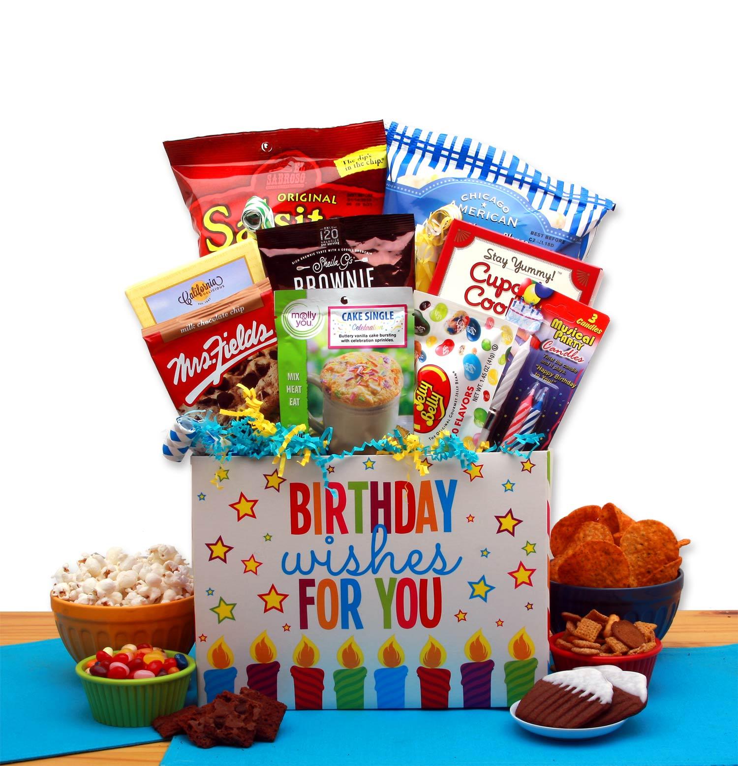 birthday gift basket, birthday basket, happy birthday basket
