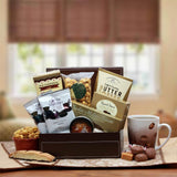 Gourmet gift basket, gourmet foods basket, gourmet coffee basket