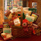 fall gift basket, thanksgiving gift basket, fall snack basket