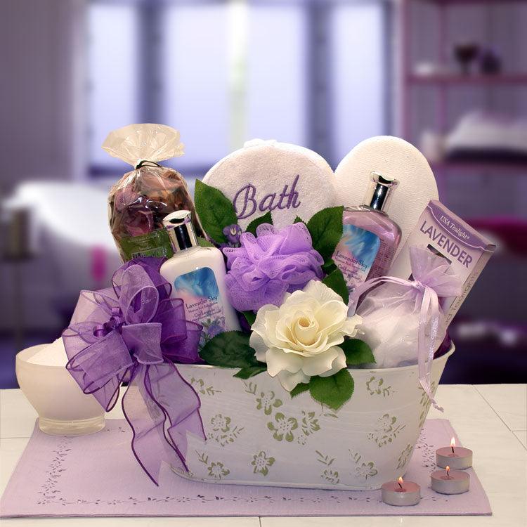 gift for her, spa gift basket, pamper gift basket, spa basket