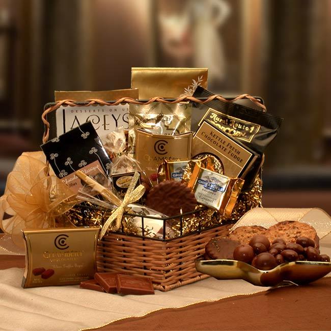 gourmet gift basket, gourmet food basket, food basket, gourmet food gift, chocolate gift basket, chocolate basket, chocolate gift