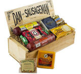 meat and cheese board, meat and cheese gift, sausage and cheese gift