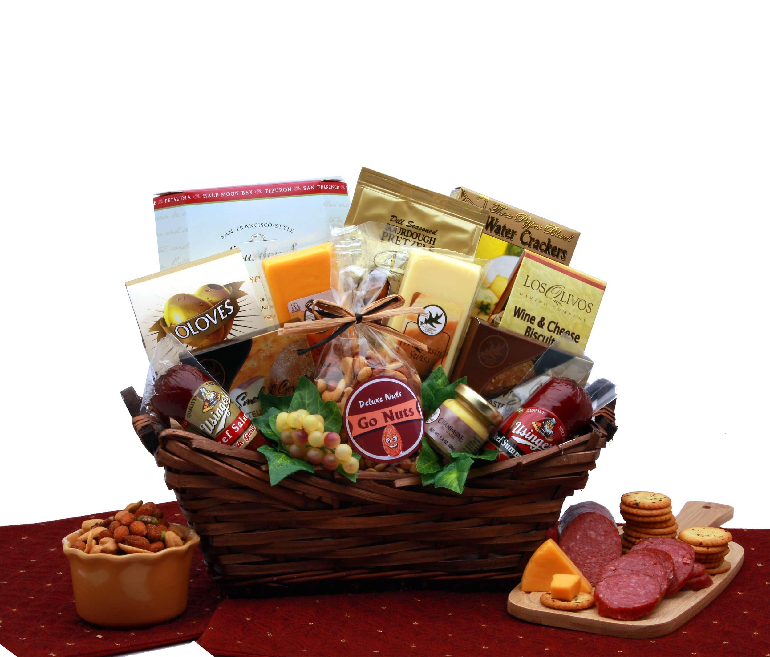 meat and cheese board, meat and cheese gift, sausage and cheese gift