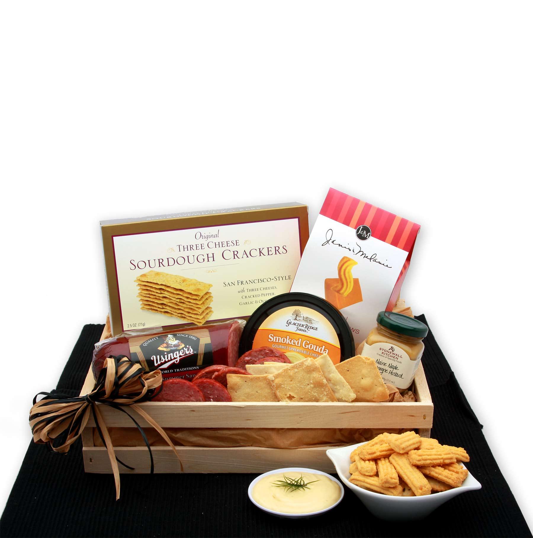 meat and cheese board, meat and cheese gift, sausage and cheese gift