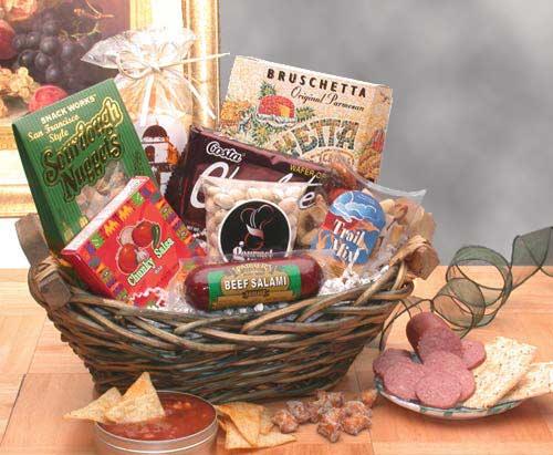 snack basket, junk food basket, snack gift basket, food basket, snack gift, thank you gift, corporate gift basket