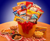 snack basket, junk food basket, snack gift basket, food basket, snack gift