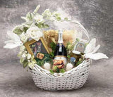 wedding gift basket, wedding basket, romantic gift, couples gift, romantic evening gift