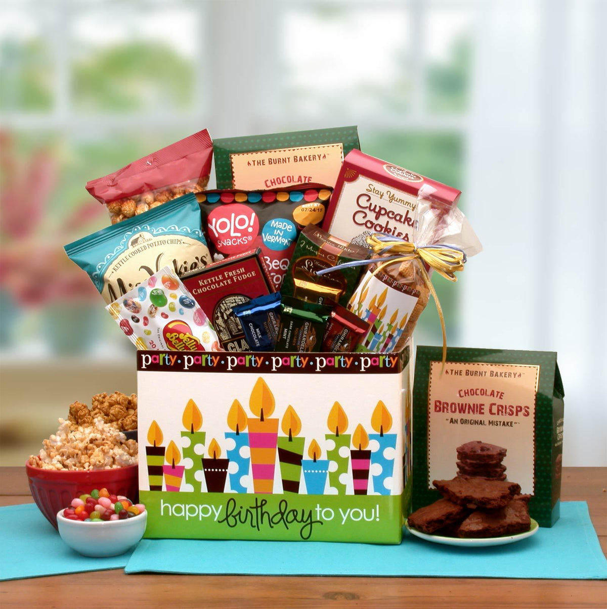birthday gift basket, birthday basket, happy birthday basket