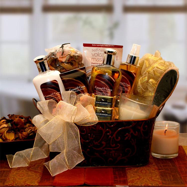 gift for her, spa gift basket, pamper gift basket, spa basket