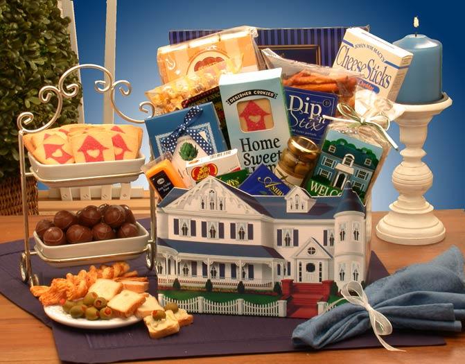 gourmet gift basket, gourmet food basket, food basket, gourmet food gift, welcome home gift basket, new home gift basket, welcome home basket