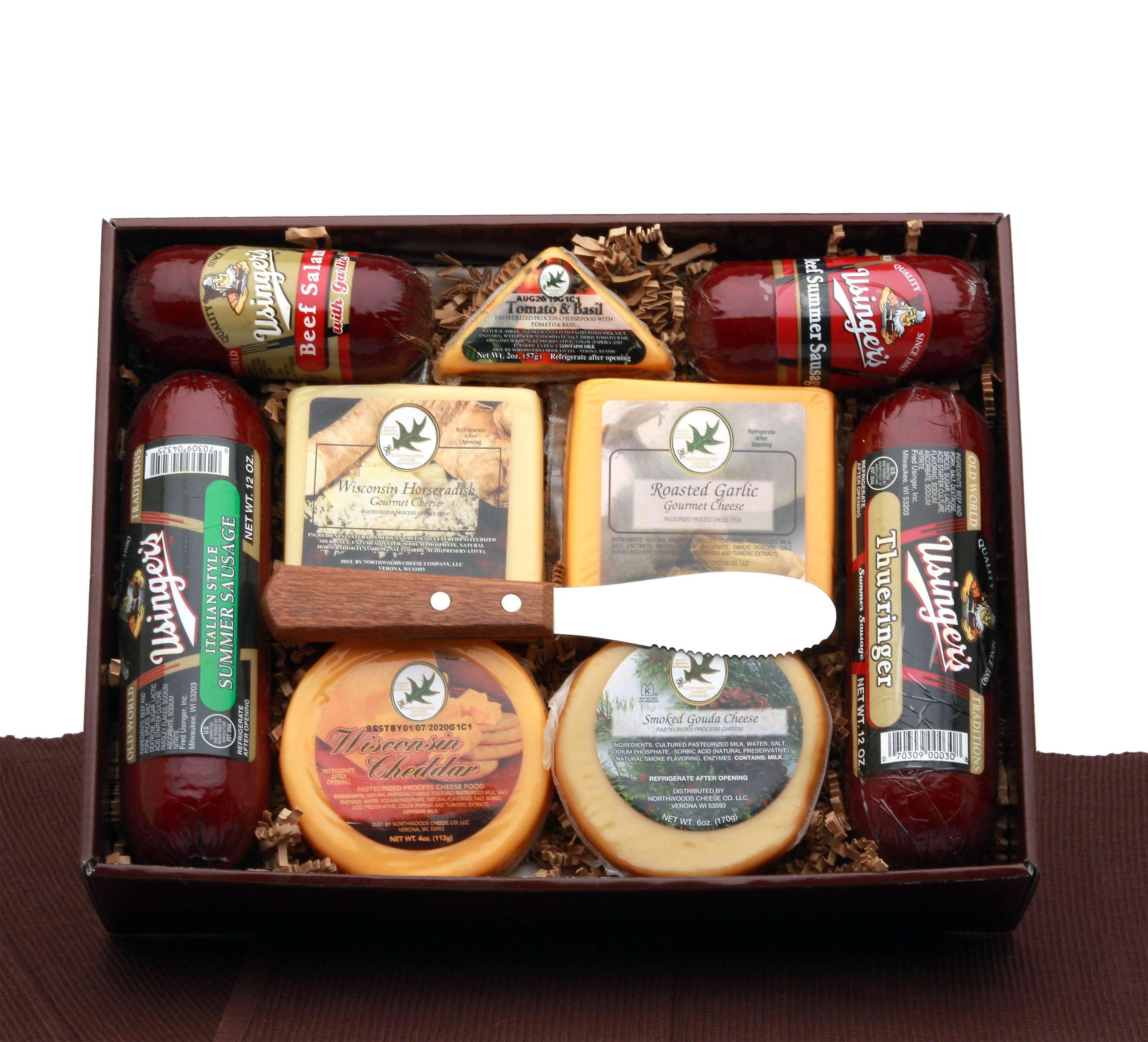 meat and cheese board, meat and cheese gift, sausage and cheese gift