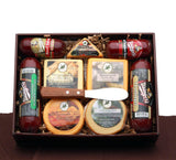 meat and cheese board, meat and cheese gift, sausage and cheese gift