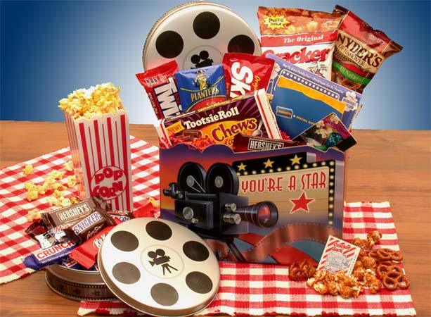 snack basket, junk food basket, snack gift basket, food basket, snack gift, thank you gift, corporate gift basket